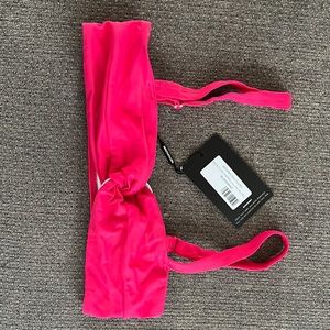 Pretty little Thing flashy pink bathing suit top